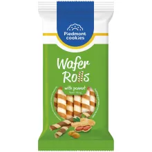 Waffelröllchen mit einer Erdnusscremefül.. Waffelröllchen mit einer Erdnusscremefül..