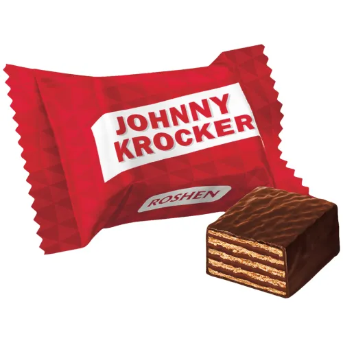 Johnny Krocker choco Waffelschnitte mit Kakao-Füllung 49%, in kakaohaltiger Fettglasur 35%