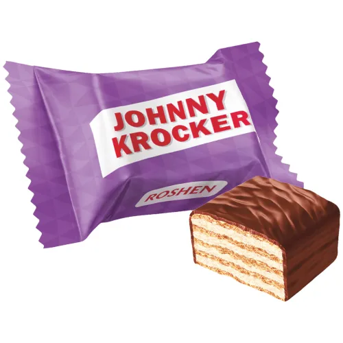 Johnny Krocker milk Вафли c начинкой со вкусом молока, в какаосодержащей глазури