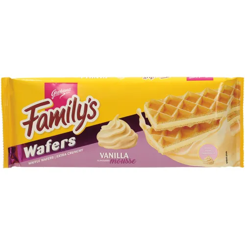 Family’s Waffeln gefüllt mit 70 % Vanillegeschmackcreme