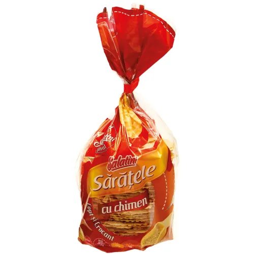Sărăţele cu chimen Gesalzenes Knabbergebäck mit Kümmel.