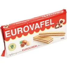 Waffel gefüllt mit Kakao und Milchcreme Waffel gefüllt mit Kakao und Milchcreme