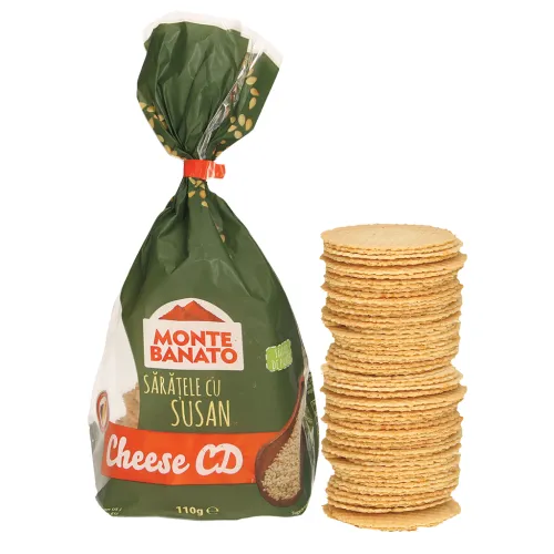 Saratele cu susan-Monte Banato Gesalzenes Knabbergebäck mit Käse und Sesam
