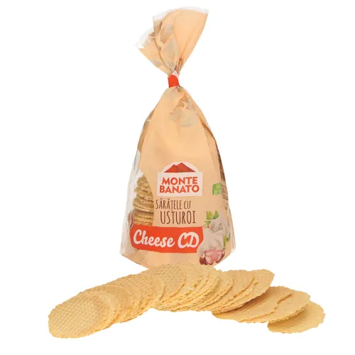 Saratele cu usturoi-Monte Banato Gesalzenes Knabbergebäck mit Käse und Knoblauch