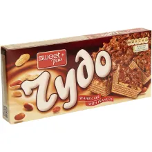Waffeltorte mit Kakaocreme (45,3%) und g..