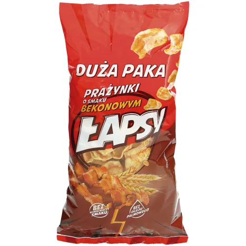 LAPSY Prazynki o smaku bekonowym Weizen- und Kartoffel-Chips mit Speckaroma.