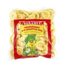 Knuspersnack aus gepufften Mais Knuspersnack aus gepufften Mais
