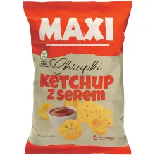 Mais-Snack mit Ketchup-Käse-Geschmack Mais-Snack mit Ketchup-Käse-Geschmack