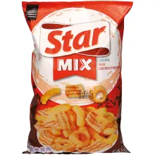 Snack-Mix aus Maissnack mit Käsegeschmac.. Snack-Mix aus Maissnack mit Käsegeschmac..