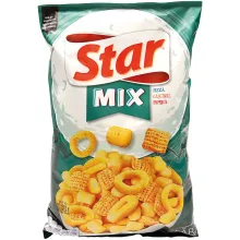 Snack-Mix aus Maissnack mit Käsegeschmac.. Snack-Mix aus Maissnack mit Käsegeschmac..