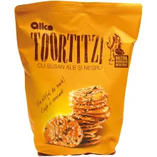 Snack-Gebäck mit Sesam Snack-Gebäck mit Sesam