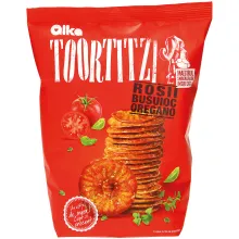 Snack-Gebäck mit Tomaten-Basilikum-Orega.. Snack-Gebäck mit Tomaten-Basilikum-Orega..