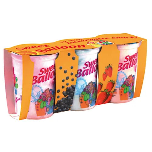 Zuckerwatte Sweet Balloon 3x20g (Erdbeere, Vanille, Heidelbeere)