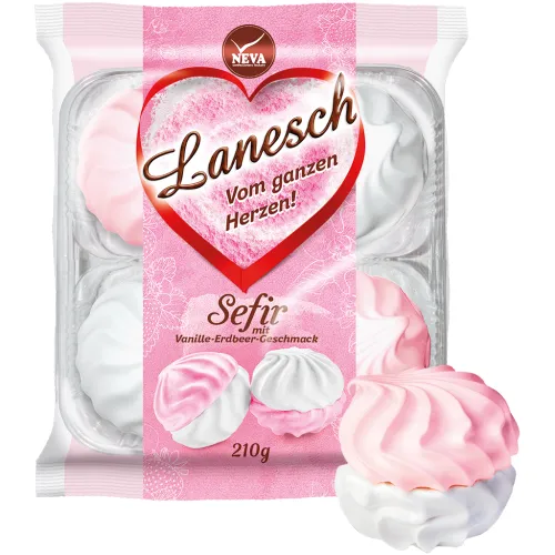 Зефир Lanesch с ванильнo-клубничным вкусом
