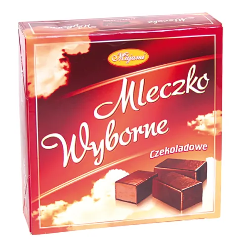Czekoladowe Schaumzuckerwarenkonfekt mit Schokogeschmakt in Schokolade.