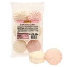 Schaumzuckerware mit Vanille-Erdbeer-Ges.. Schaumzuckerware mit Vanille-Erdbeer-Ges..