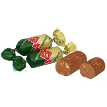 Erdnusskonfekt mit Waffelkrümel
