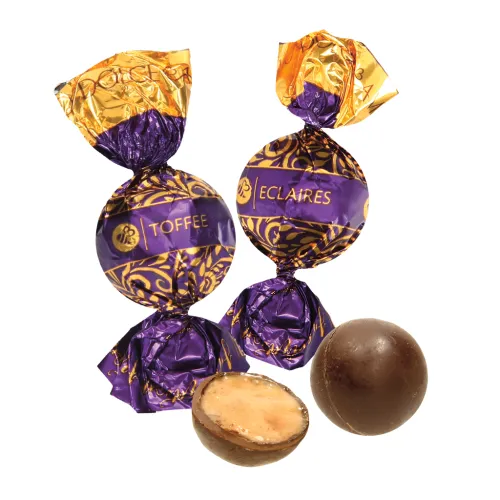 Toffee Eclaires Pralinen mit Karamellgeschmack.