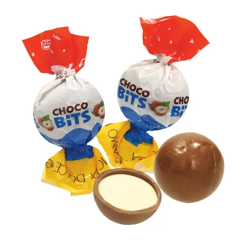 Choco Bits Pralinen mit Milchcreme.