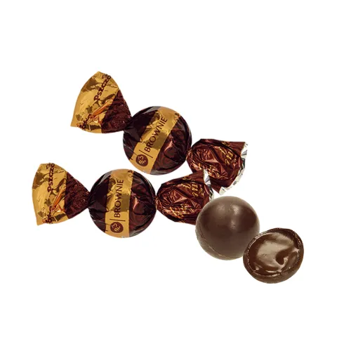 Brownie Pralinen mit Kakaogeschmack.
