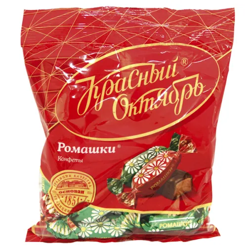 Fondant-Konfekt Romaschki mit Rumaroma in kakaohaltiger Fettglasur
