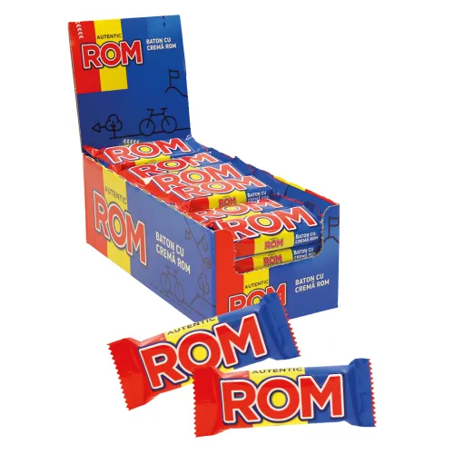 Riegel Baton cu Crema Rom aus kakaohaltiger Fettglasur mit 42% cremiger Füllung mit Rumgeschmack