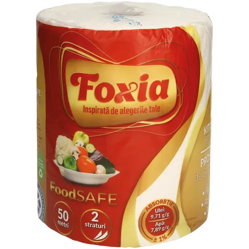 Foxia-Papierhandtuch, 2-lagig (1 Rolle x 227 Blätter)