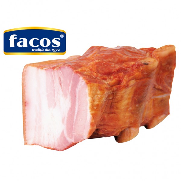 Schweinebauch mit Knochen, gekocht, geräuchert "Costita fiarta si afumata"