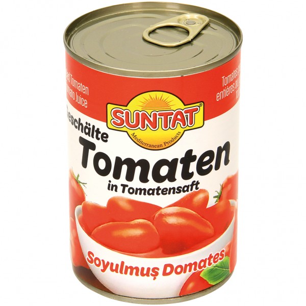 Geschälte Tomaten in Tomatensaft