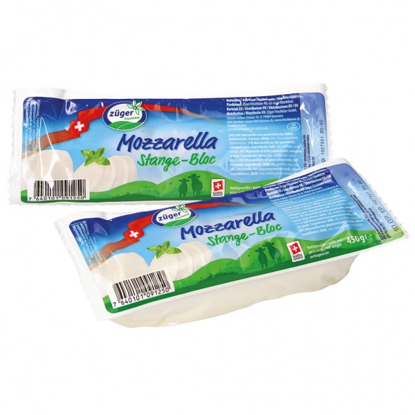 Mozzarella aus pasteurisierter Milch, Vollfettstufe