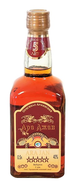 Armenischer Brandy "Ara Jan" 5 Jahre alt 40% vol.