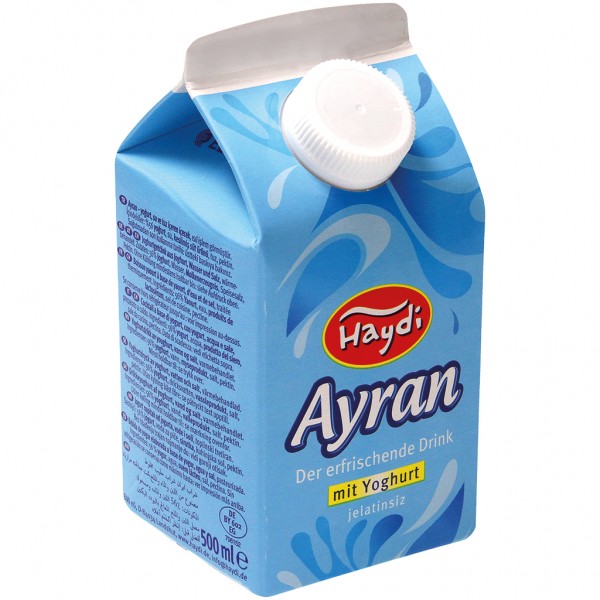 Joghurtgetränk "Ayran" aus Joghurt, Wasser und Salz, wärmebehandelt