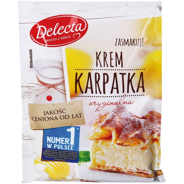 Kremfüllung-Mischung für polnischen "Karpatka"-Kuchen